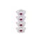 Joseph Joseph Nest Lock 8-piece Round Food Storage Container Set Red